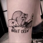 Фото татуировки со скунсом 28.03.2021 №094 - Skunk tattoo - tatufoto.com