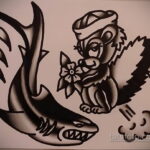Фото татуировки со скунсом 28.03.2021 №138 - Skunk tattoo - tatufoto.com