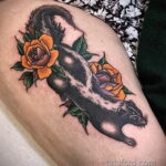 Фото татуировки со скунсом 28.03.2021 №143 - Skunk tattoo - tatufoto.com
