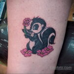 Фото татуировки со скунсом 28.03.2021 №172 - Skunk tattoo - tatufoto.com