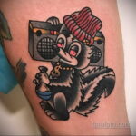 Фото татуировки со скунсом 28.03.2021 №179 - Skunk tattoo - tatufoto.com