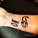 Фото татуировки со скунсом 28.03.2021 №210 - Skunk tattoo - tatufoto.com
