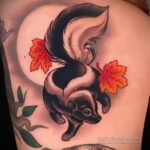 Фото татуировки со скунсом 28.03.2021 №249 - Skunk tattoo - tatufoto.com