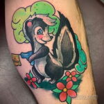 Фото татуировки со скунсом 28.03.2021 №283 - Skunk tattoo - tatufoto.com
