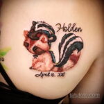Фото татуировки со скунсом 28.03.2021 №302 - Skunk tattoo - tatufoto.com