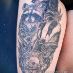 Фото татуировки со скунсом 28.03.2021 №307 - Skunk tattoo - tatufoto.com