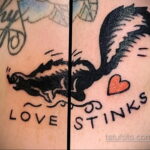Фото татуировки со скунсом 28.03.2021 №317 - Skunk tattoo - tatufoto.com