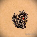 Фото татуировки со скунсом 28.03.2021 №318 - Skunk tattoo - tatufoto.com