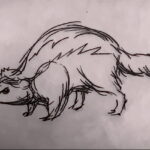 Фото татуировки со скунсом 28.03.2021 №384 - Skunk tattoo - tatufoto.com