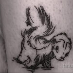 Фото татуировки со скунсом 28.03.2021 №385 - Skunk tattoo - tatufoto.com