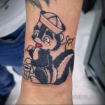 Фото татуировки со скунсом 28.03.2021 №399 - Skunk tattoo - tatufoto.com