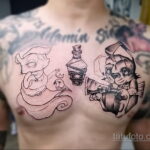 Фото татуировки со скунсом 28.03.2021 №406 - Skunk tattoo - tatufoto.com