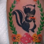 Фото татуировки со скунсом 28.03.2021 №408 - Skunk tattoo - tatufoto.com