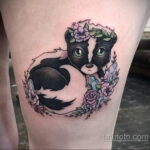 Фото татуировки со скунсом 28.03.2021 №415 - Skunk tattoo - tatufoto.com