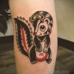 Фото татуировки со скунсом 28.03.2021 №435 - Skunk tattoo - tatufoto.com