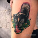 Фото татуировки со скунсом 28.03.2021 №439 - Skunk tattoo - tatufoto.com