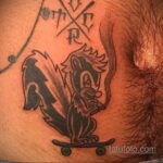 Фото татуировки со скунсом 28.03.2021 №446 - Skunk tattoo - tatufoto.com