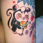 Фото татуировки со скунсом 28.03.2021 №454 - Skunk tattoo - tatufoto.com