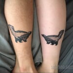 Фото татуировки со скунсом 28.03.2021 №488 - Skunk tattoo - tatufoto.com