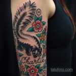 Фото татуировки со скунсом 28.03.2021 №507 - Skunk tattoo - tatufoto.com