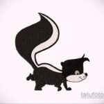 Фото татуировки со скунсом 28.03.2021 №517 - Skunk tattoo - tatufoto.com