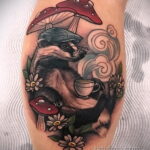 Фото татуировки со скунсом 28.03.2021 №518 - Skunk tattoo - tatufoto.com