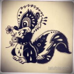 Фото татуировки со скунсом 28.03.2021 №519 - Skunk tattoo - tatufoto.com