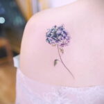 Фото татуировки цветок гортензия 31.03.2021 №006 - tattoo hydrangea - tatufoto.com