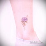 Фото татуировки цветок гортензия 31.03.2021 №026 - tattoo hydrangea - tatufoto.com