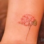 Фото татуировки цветок гортензия 31.03.2021 №030 - tattoo hydrangea - tatufoto.com