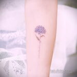 Фото татуировки цветок гортензия 31.03.2021 №050 - tattoo hydrangea - tatufoto.com