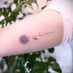 Фото татуировки цветок гортензия 31.03.2021 №055 - tattoo hydrangea - tatufoto.com