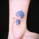 Фото татуировки цветок гортензия 31.03.2021 №060 - tattoo hydrangea - tatufoto.com