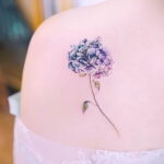 Фото татуировки цветок гортензия 31.03.2021 №070 - tattoo hydrangea - tatufoto.com