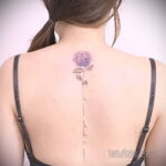 Фото татуировки цветок гортензия 31.03.2021 №079 - tattoo hydrangea - tatufoto.com