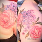 Фото татуировки цветок гортензия 31.03.2021 №091 - tattoo hydrangea - tatufoto.com