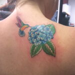Фото татуировки цветок гортензия 31.03.2021 №100 - tattoo hydrangea - tatufoto.com