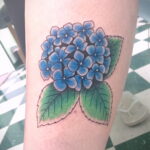 Фото татуировки цветок гортензия 31.03.2021 №123 - tattoo hydrangea - tatufoto.com
