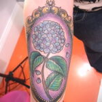 Фото татуировки цветок гортензия 31.03.2021 №130 - tattoo hydrangea - tatufoto.com