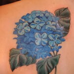Фото татуировки цветок гортензия 31.03.2021 №133 - tattoo hydrangea - tatufoto.com