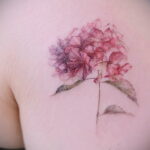 Фото татуировки цветок гортензия 31.03.2021 №141 - tattoo hydrangea - tatufoto.com