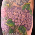 Фото татуировки цветок гортензия 31.03.2021 №143 - tattoo hydrangea - tatufoto.com