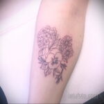 Фото татуировки цветок гортензия 31.03.2021 №144 - tattoo hydrangea - tatufoto.com
