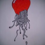Эскиз для татуировки с яблоком 03.03.2021 №009 - apple tattoo sketches - tatufoto.com
