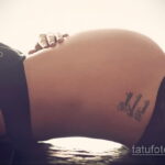 Фото беременная с тату 19.04.2021 №012 - pregnant tattoo - tatufoto.com