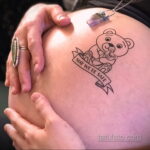 Фото беременная с тату 19.04.2021 №033 - pregnant tattoo - tatufoto.com