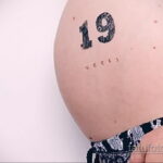 Фото беременная с тату 19.04.2021 №036 - pregnant tattoo - tatufoto.com
