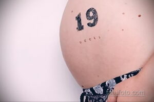Фото беременная с тату 19.04.2021 №036 - pregnant tattoo - tatufoto.com