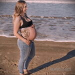 Фото беременная с тату 19.04.2021 №042 - pregnant tattoo - tatufoto.com
