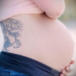 Фото беременная с тату 19.04.2021 №044 - pregnant tattoo - tatufoto.com